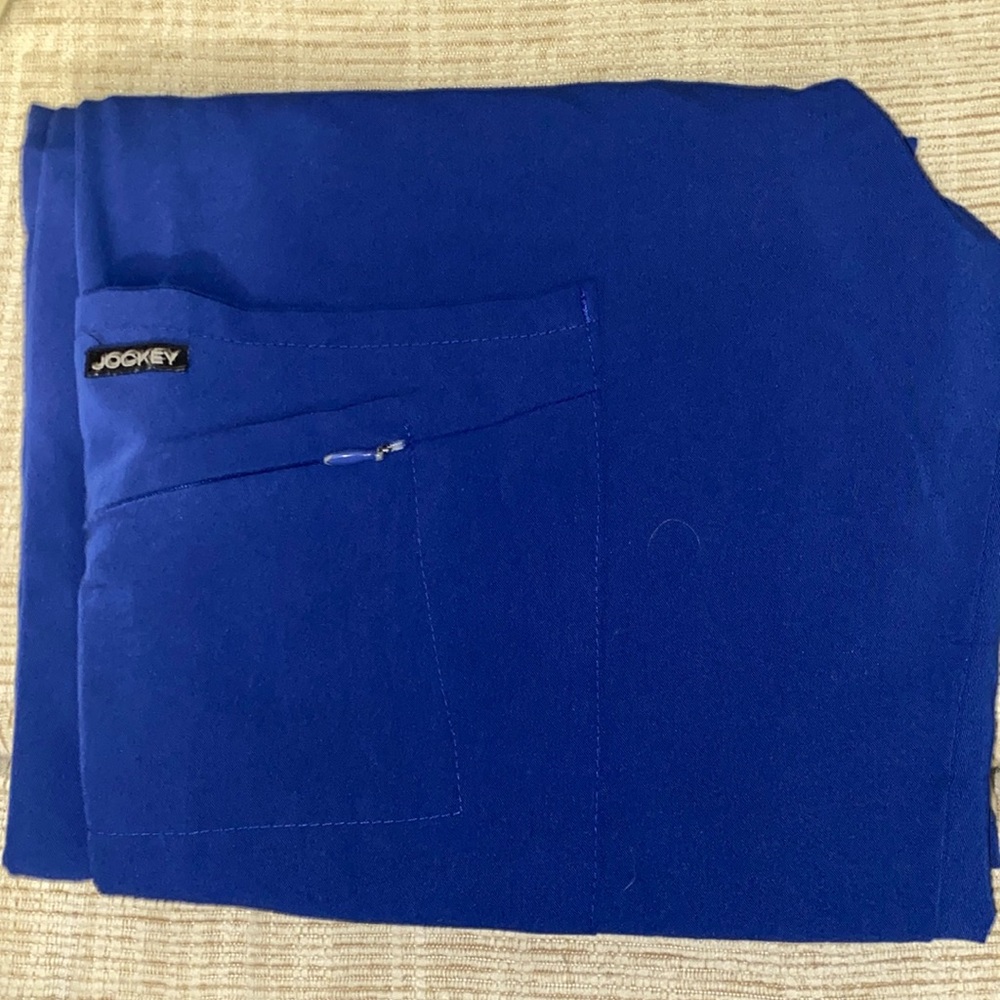 Jockey scrub pants medium petite in galaxy blue